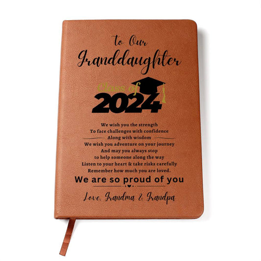 Graphic Journal: Class of 2024 - To Our  Granddaughter, From Grandma & Grandpa