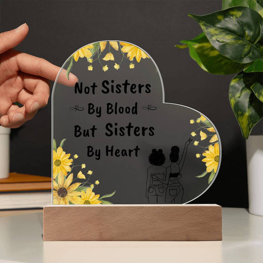 Sisters By Heart | Heart Acrylic A
