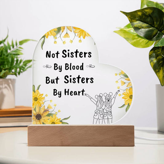 Sisters by Heart | Heart Acrylic B