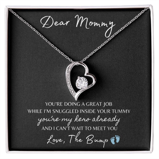 Dear Mommy | The Bump Boy | Forever Love Necklace Blk
