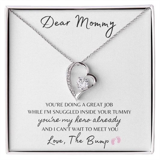 Dear Mommy | The Bump Girl | Forever Love Necklace White