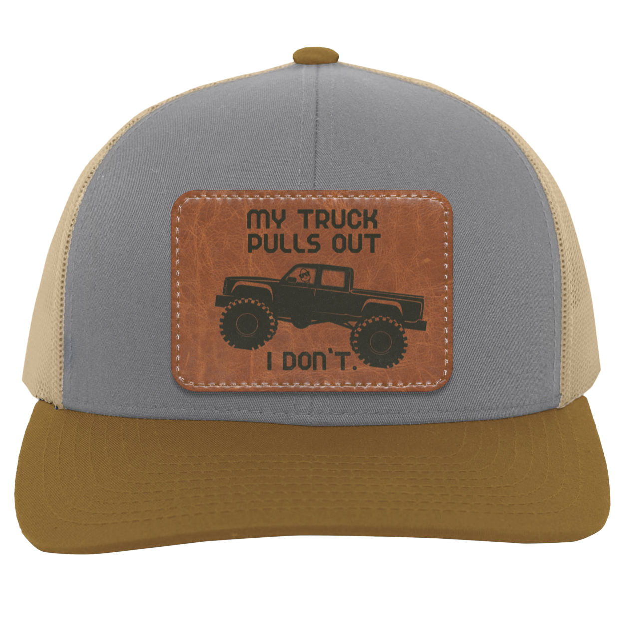 My Truck Pulls Out | Leather | Trucker Hat