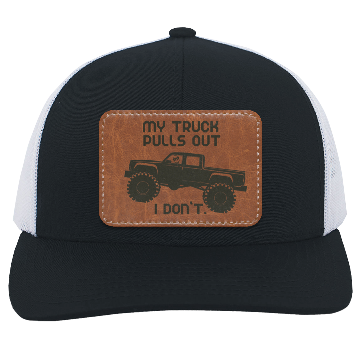 My Truck Pulls Out | Leather | Trucker Hat