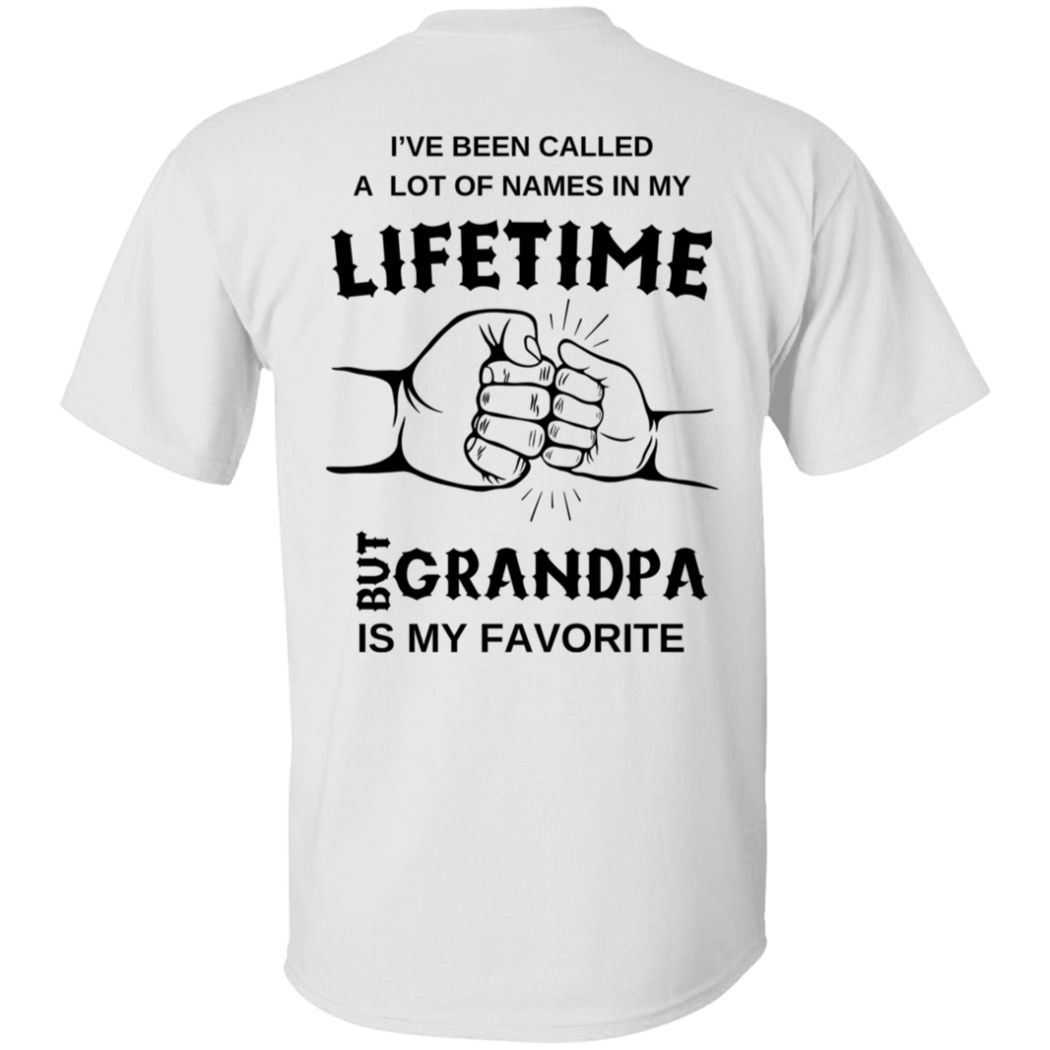 Grandpa | Lifetime | Blk Print | T-shirt