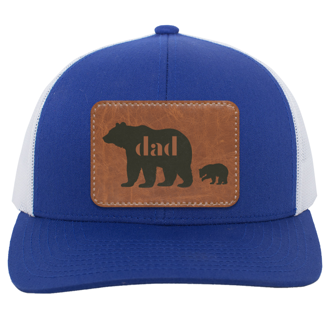 Dad Bear | Leather Print | Trucker Hat