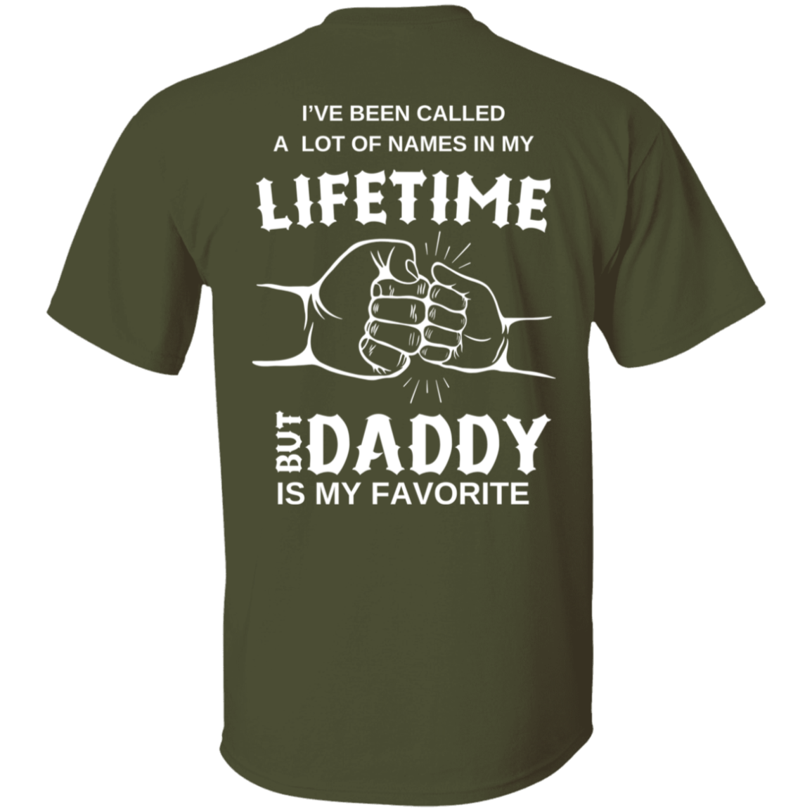 DADDY | Lifetime | Wht Print | T-shirt