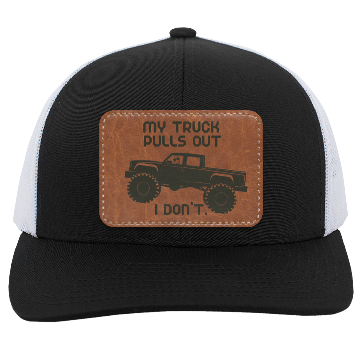 My Truck Pulls Out | Leather | Trucker Hat