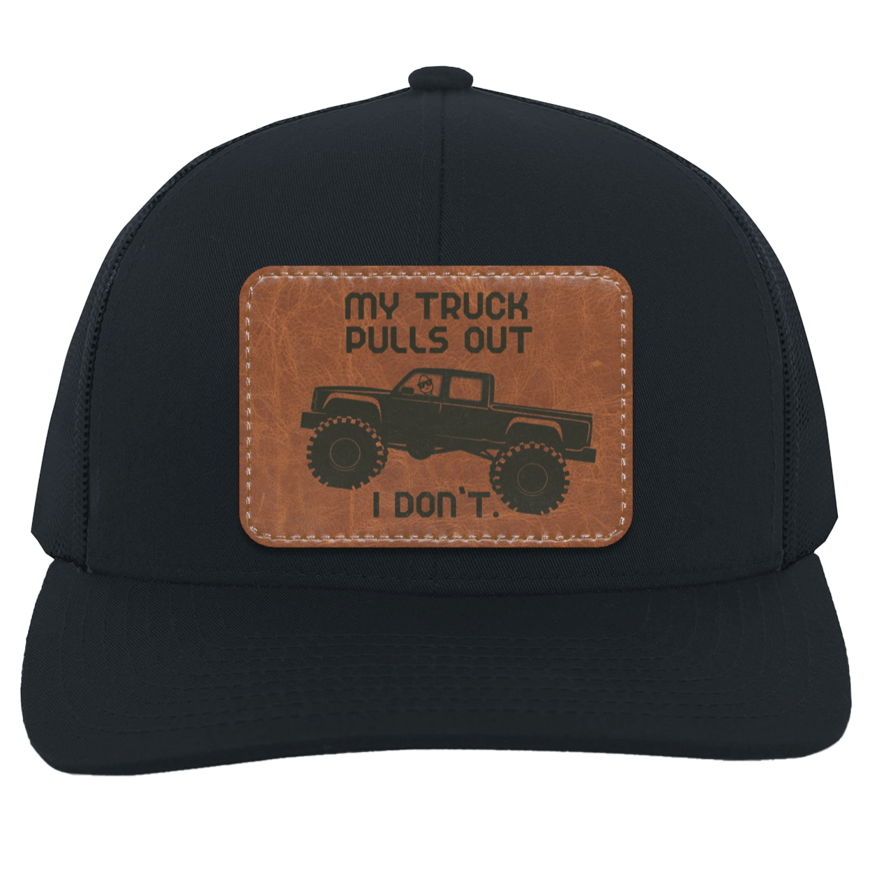 My Truck Pulls Out | Leather | Trucker Hat