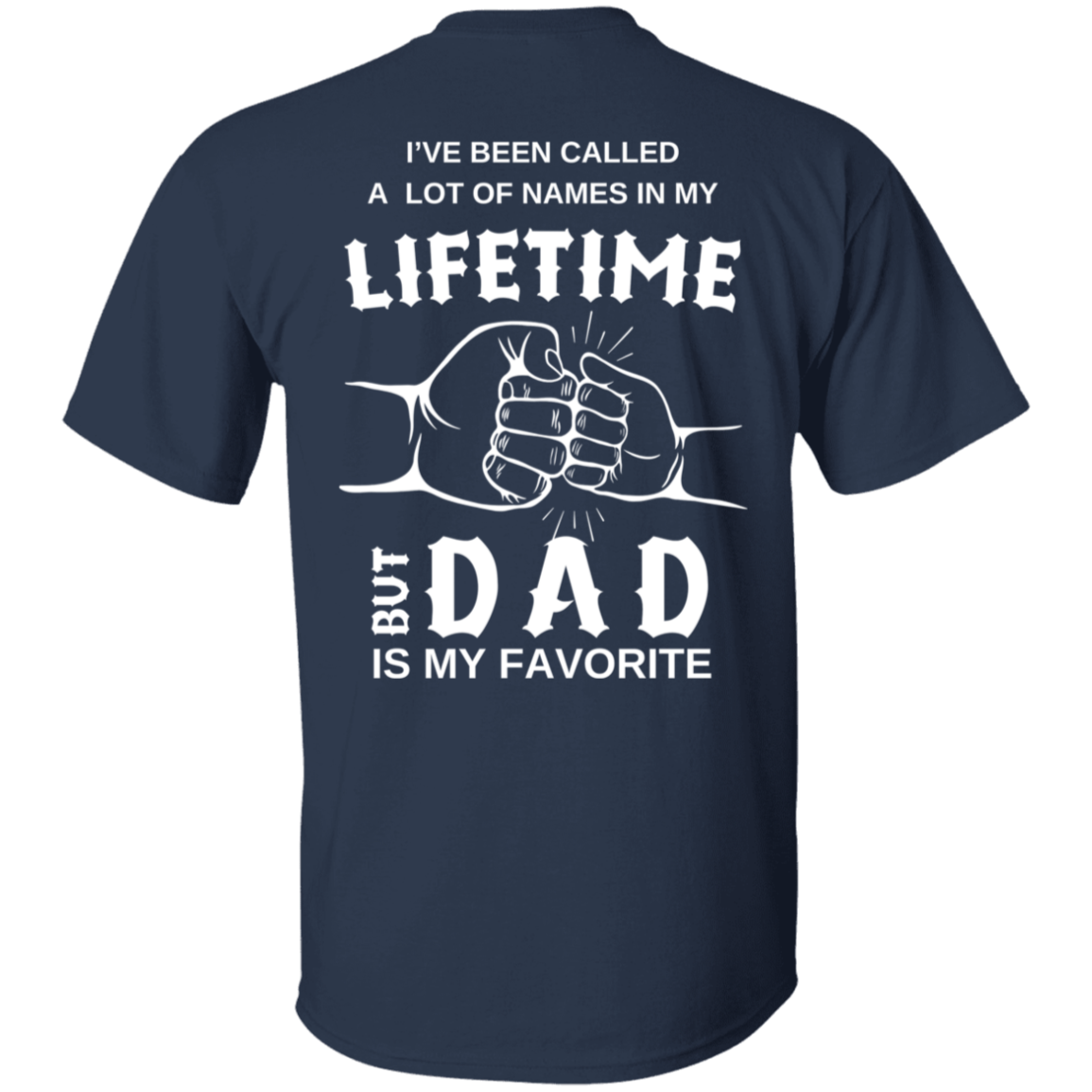 DAD | Lifetime | Wht Print | T-shirt