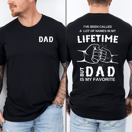 DAD | Lifetime | Wht Print | T-shirt