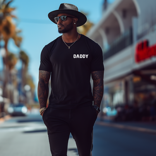 DADDY | Lifetime | Wht Print | T-shirt