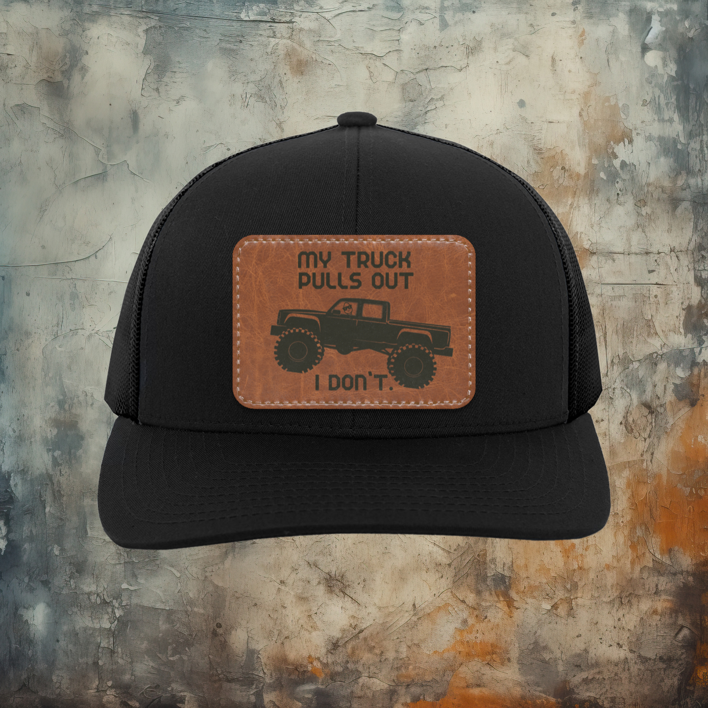 My Truck Pulls Out | Leather | Trucker Hat