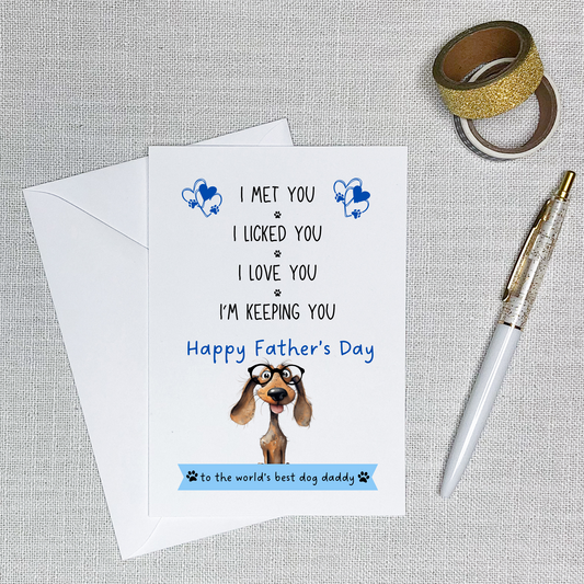 Dachshund Dad | Greeting Card | GCB011