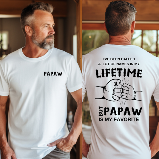 Papaw | Lifetime | Blk Print | T-shirt