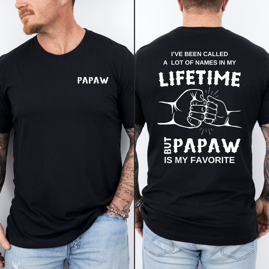 Papaw | Lifetime | Wht Print | T-shirt