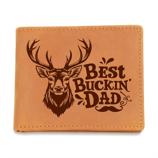 Best Buckin' Dad | Leather Wallet