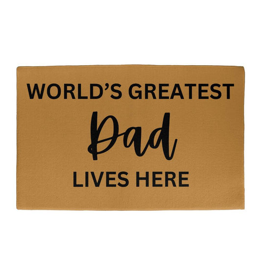 World's Greatest Dad Lives Here | Welcome Mat